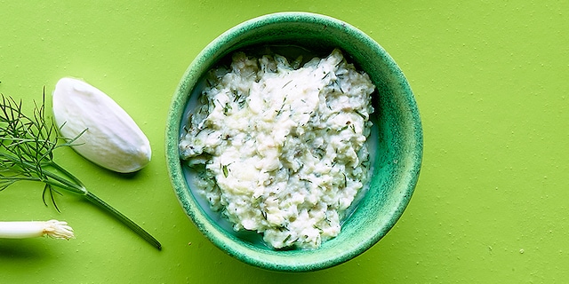 Tzatziki met forel