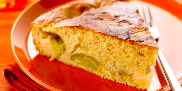 Gâteau aux reines-claudes et au fromage blanc