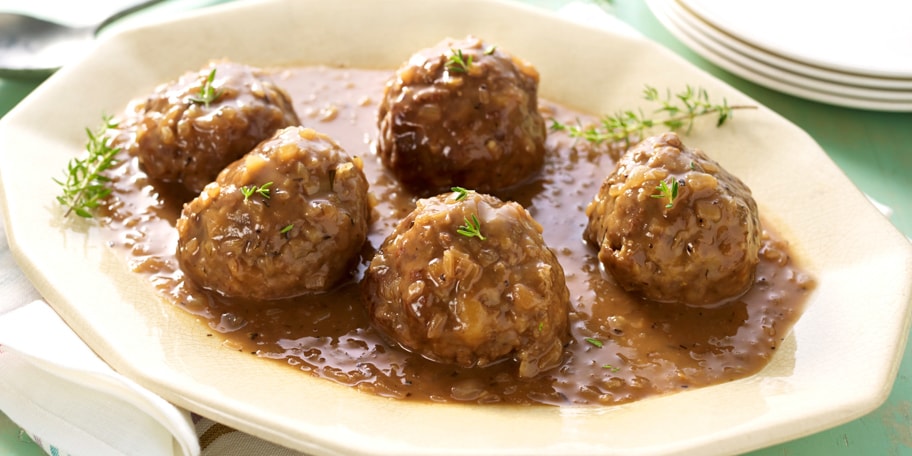 Boulettes sauce chasseur (boulettes à la liégeoise)