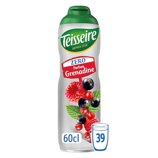 Teisseire | Zéro | Sirop | Grenadine | Zéro Sucres 