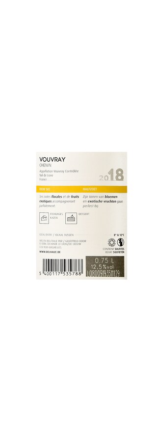 France - Frankrijk | Loire - Vouvray | Vouvray Blanc | 1/2 Sec 