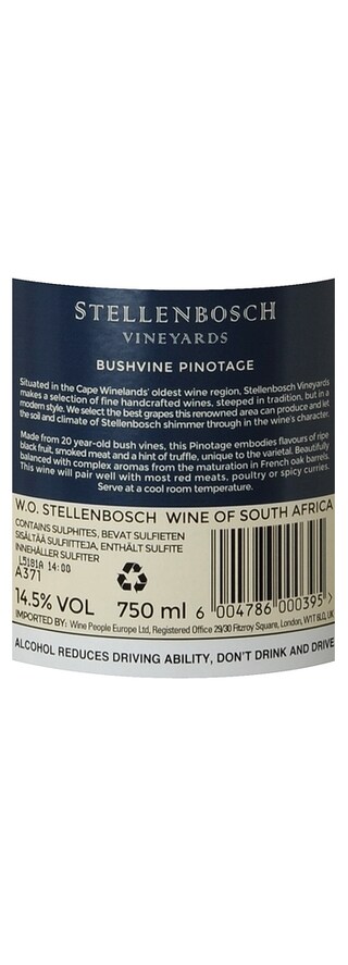 Afrique du Sud - Zuid-Afrika | Western Cape | Bushvine Pinotage 13 Rood 
