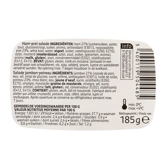 Delhaize | Salade | Jambon-Poireaux 