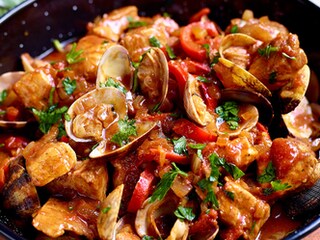 Porco com ameijoas a alentejana