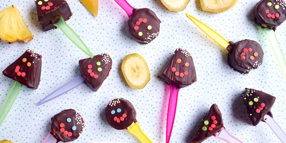 sucettes au chocolat