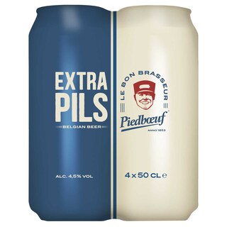 Piedboeuf | Bier | Extra Pils | 4,5% Alc. | Blik 4 x 50 cl