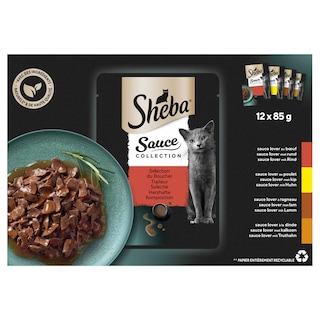 Sheba | Mini Filets | Kattenvoeding | Saus | Vlees Mix 