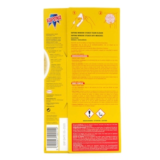 Vapona | Ruitensticker | Geel 