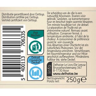 Delhaize | Bio | Beurre | Amande | Blanc | Bio 250 gr
