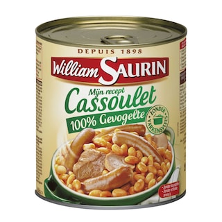 William Saurin | William Saurin | Cassoulet Volaille| Mitonné - Volaille |Plat Préparé |840g 