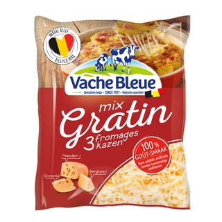 Vache Bleue | Gratin | fromage râpé | Emmental, Maasdam 