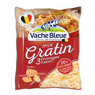 Vache Bleue | Gratin | fromage râpé | Emmental, Maasdam 