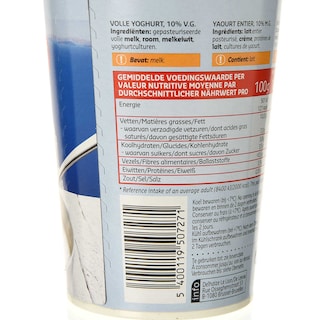 Delhaize | Yaourt | Grecque | 10% m.g. 500 gr