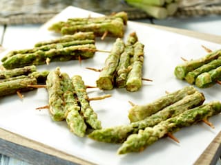 Frites d'asperges vertes