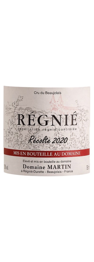 France - Beaujolais | Regnié Domaine Martin 2020 Rouge 