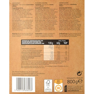 Delhaize | Flocons d'avoine 800 gr