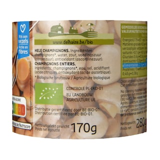 Delhaize | Bio | Champignons entiers | Bio 