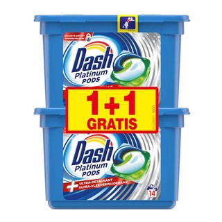 Dash | Lessive | Capsules | Platinum | 1+1 