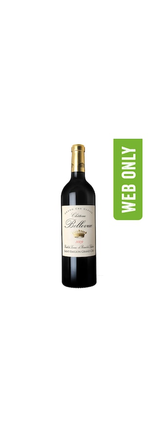 France - Frankrijk | Bordeaux - Saint Emilion | Château Bellevue Grand Cru Classé | Caisse en bois | 2009 | Rouge 