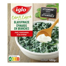 Diepvries groenten met crème