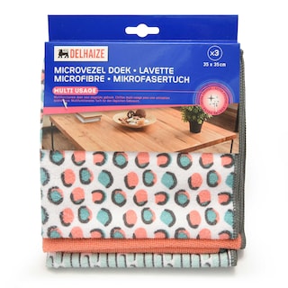 Delhaize | Lavette en Microfibre | 3st 