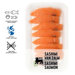 Delhaize | Sashimi van zalm | Schotse | Kant en klaar 