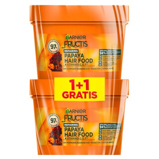 GARNIER | Fructis | 1+1 | Hairfood | Papaye | Mask | 400ml 