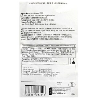 Delhaize | Côte à l'os | Irlandais 