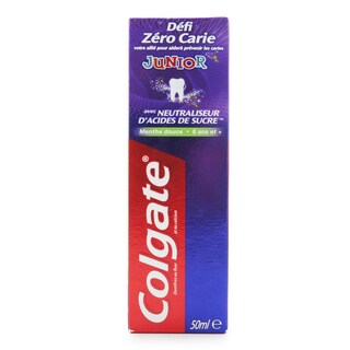Colgate | Dentifrice | Enfant | Junior | 6+ ans | Défi zéro carie |  Menthe douce 