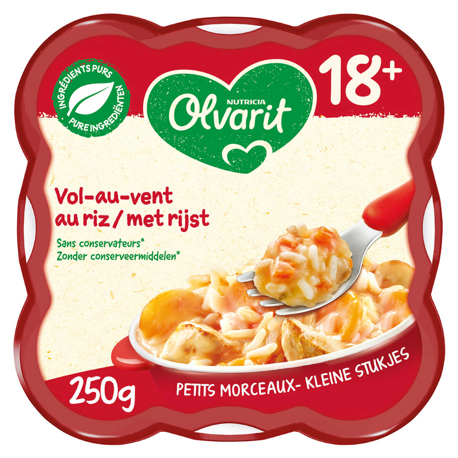Olvarit Maaltijd | Vol-au-vent met rijst | 18M