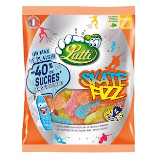Lutti | Snoepjes | Skate Fizz | -40% suiker 