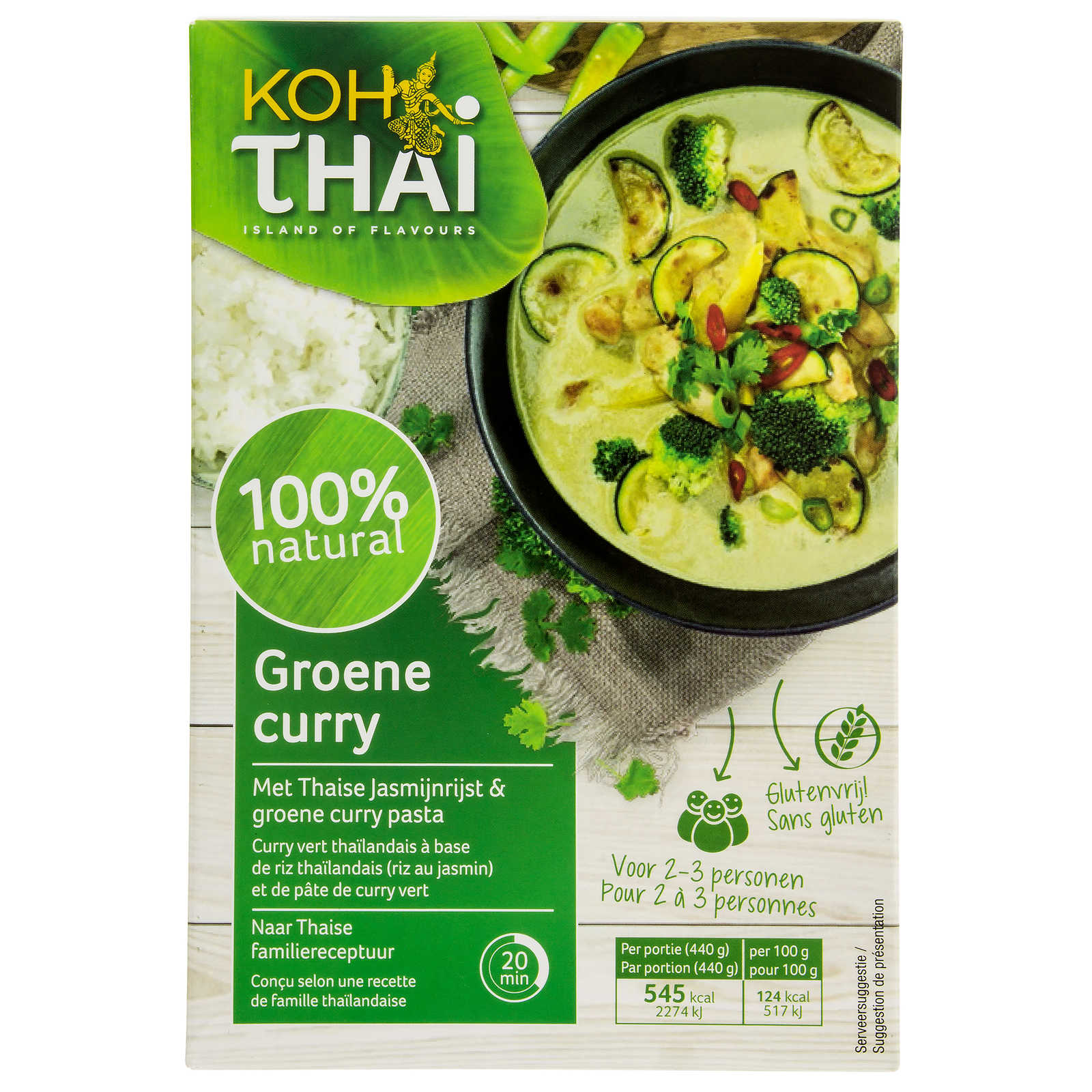 Pâte de curry vert Thaïlande, sans gluten