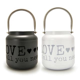 Delhaize | Décoration | Lanterne | Blanc | Noir 