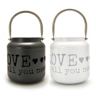 Delhaize | Décoration | Lanterne | Blanc | Noir 