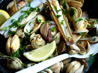 Nage de coquillages au persil