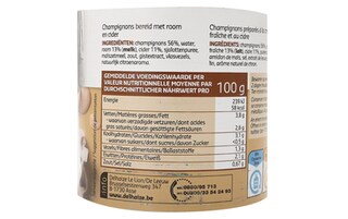 Delhaize | Champignons | Schijfjes | A la normande 