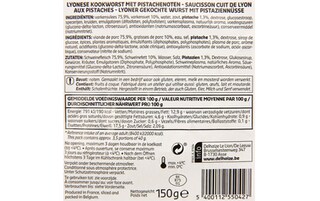 Delhaize | Lyonse Worst met Pistache 