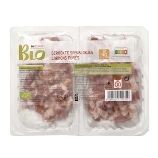 Delhaize | Bio | Gerookte spekblokjes | Bio 