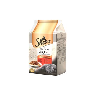 Sheba | Kattenvoeding | Saus | Mix vlees 