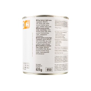 Delhaize | Poires | Demi | Sirop | Boîte 