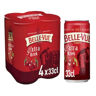 Belle-Vue | Fruitbier | Kriek extra | 4,1% ALC. | Blik 4 x 33 cl