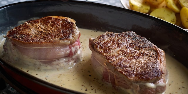 Tournedos met stilton