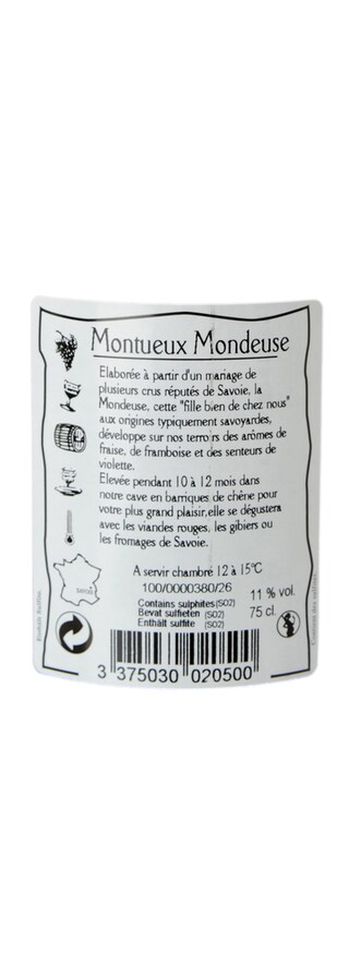 FR SAVOIE | Savoie | Montueux Mondeuse 2013 Rood 