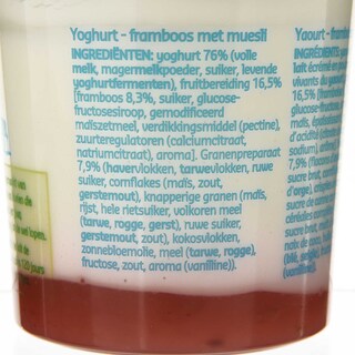 Delhaize | Yoghurt | Framboos | Granen 163 gr