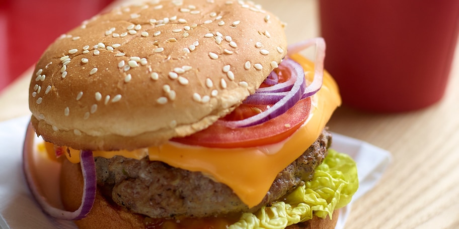 Hamburger au chutney de mangue