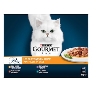Purina-Gourmet | Voeding kat | Mini filets classic | +2 gratis 