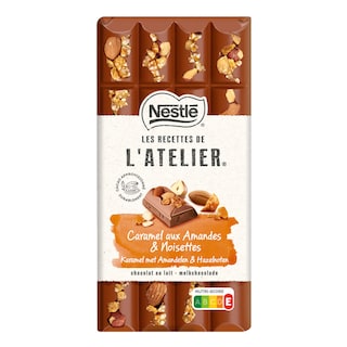 Les Recettes de l'Atelier | Melk chocolade | Karamel met amandelen 
