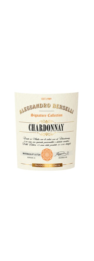 Italie - Italië | Trentino - Alto Adige | Chardonnay 2018 |Alessandro Berselli Signature Collection 