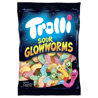 Trolli | Bonbons | Sour Glowworms 200 gr