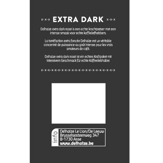 Delhaize | Koffie | Extra dark | 36pads 